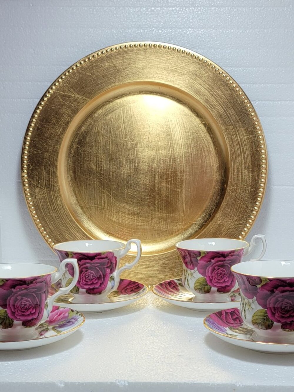 Fine Bone China Teacups and Saucers